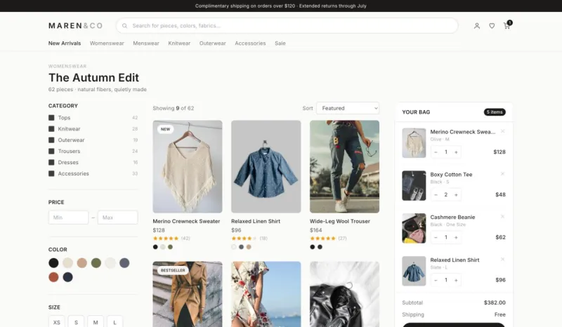 E-commerce Store preview